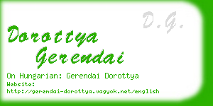 dorottya gerendai business card